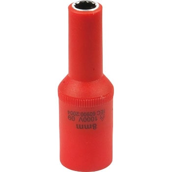 絶縁工具 ディープソケット 3/8 Tech-EV