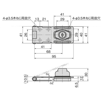 シリンダー付掛金 TAKIGEN(タキゲン)
