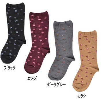 婦人柄しめつけません毛混ソックス 3902シリーズ 神戸生絲