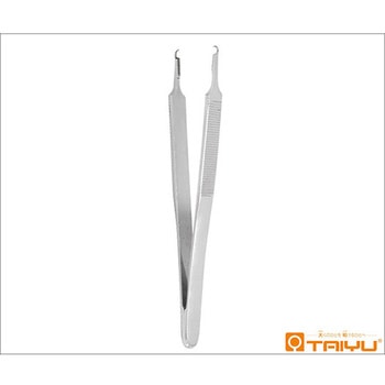 冨士森式フックピンセット 併式 ダボ無 全長13cm TAIYU(大祐医科工業)