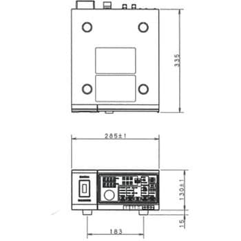 小容量めっき用電源 15V 入力電圧(V):単相100/200(切換) 1台 HKD-1510GU