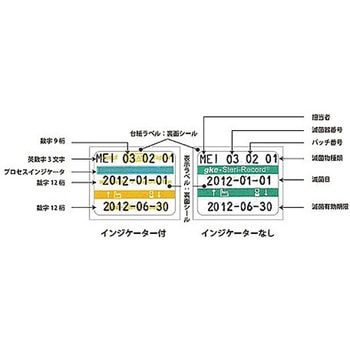 滅菌物ロット管理・追跡ツール用 ラベル - 名優