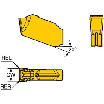 CoroMill(R)QD 溝入れ加工用チップ サンドビック