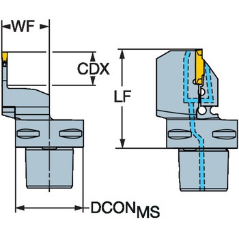 CoroCut(R) 1・2 突切り・溝入れ加工用カッティングユニット サンドビック