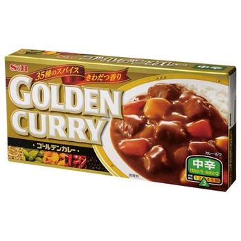 S&B エスビー ゴールデンカレー 中辛 198g x10 ヱスビー食品