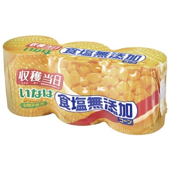 いなば 食塩無添加コーン 200gX3 x8 いなば食品