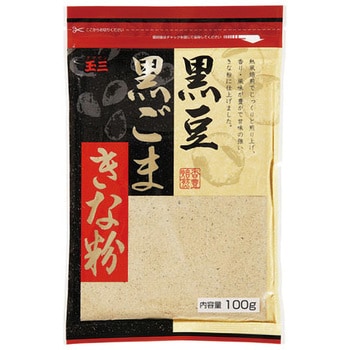 4901486002303 玉三 黒豆黒ごまきな粉 100g x10 1箱(100g×10個) 川光