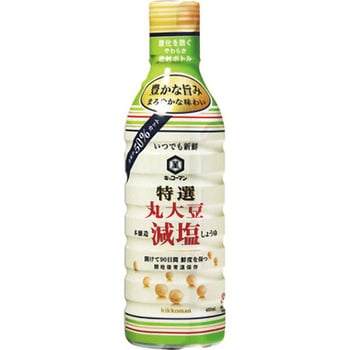 4901515121661 キッコーマン 新鮮特選丸大豆減塩しょうゆ 450ml x12 1