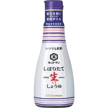 キッコーマン しぼりたて生しょうゆ 200ml x6 キッコーマン