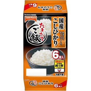 テーブルマーク たきたてご飯 国産こしひかり 分割 6食 X8 テーブルマーク ごはん リゾット 丼 通販モノタロウ