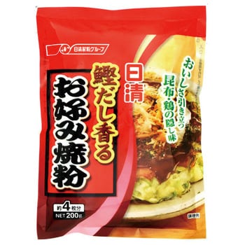 4902110371475 日清フーズ 鰹だし香るお好み焼粉 200g x15 1箱(200g×15 ...