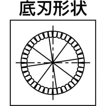 CFRP用 ダイヤコート 綾目 ルーター 底刃有り DIA-DCE 刃先形状Bur End 7枚刃 超硬合金製 刃径8mmシャンク径8mm刃長26mm