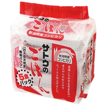 サトウ 新潟コシヒカリ 5食パック 200x5 x8 - 佐藤食品工業