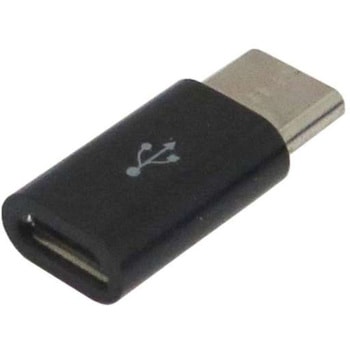 TypeC変換アダプタ USB microBメス - USB Type-Cオス データ通信対応 USB2.0(転送速度最大480Mbps) タイムリー