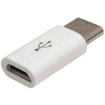 TypeC変換アダプタ2個セット USB microBメス - USB Type-Cオス データ通信対応 USB2.0(転送速度最大480Mbps) タイムリー