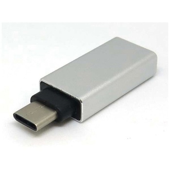 Type-Cアダプタ USB Aメス ーType-Cオスアダプタ 充電・データ通信 USB3.0 アルミ タイムリー