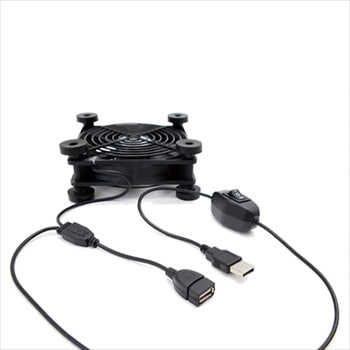 BIGFANシリーズ アイディア次第でどこでも使えるUSB扇風機 12cmゴム脚・スイッチつきモデル タイムリー