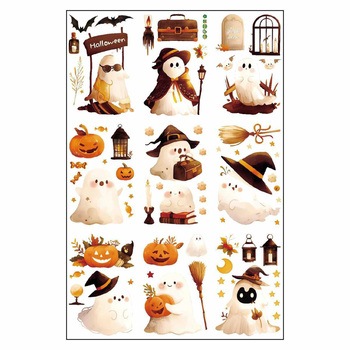 秋のディスプレイ用品 ウィンドウシール ハロウィンウインドウステッカー ストア・エキスプレス