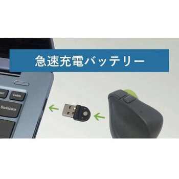 トラベリングマウス TRACPOINT グレー/ライムグリーン SM601 [Bluetooth] Swiftpoint