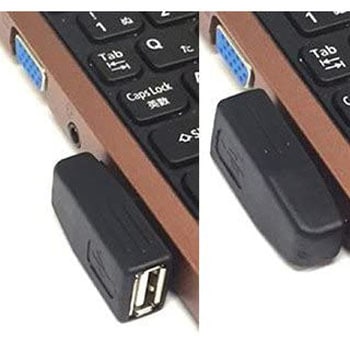 USB変換コネクタ USB A(オス) ーUSB A(メス) L型リバーシブルコネクタ USB A(L型両面 オス) / USB A(メス) エスエスエーサービス