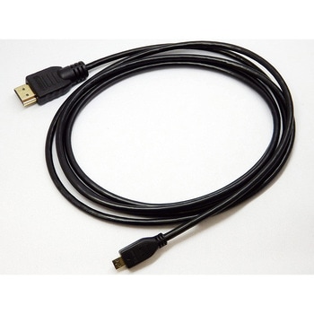 ハイスピード [ microHDMI - HDMI変換ケーブル ] タイプD(オス) - タイプA(オス) [ 2m ] HDMI ver1.4対応 エスエスエーサービス