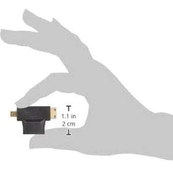 映像系変換コネクタ HDMI(メス) → microHDMI(オス) + miniHDMI(オス)変換コネクタ - エスエスエーサービス