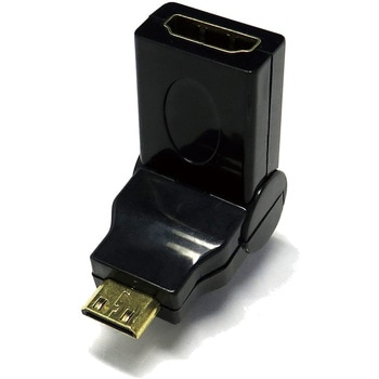 映像系変換コネクタ HDMI(メス) → miniHDMI(オス)180度可動コネクタ エスエスエーサービス