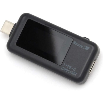 USB Type-C電圧・電流チェッカー 双方向入力・画面回転・多機能表示 ルートアール