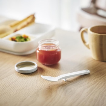 シリコーンスプーン タワー S ホワイト - 山崎実業