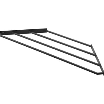 コーナーハンガーラック タワー 石こうボード壁対応 ブラック 山崎実業