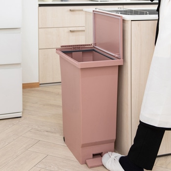 フタの開く向きを変えられるパッキン付きペダルペール45L 平和工業