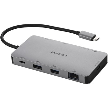 USB Type-C ドッキングステーション 9-in-1 4K HDMI LAN SD PD充電 MacBook Pro / Air などPC対応 エレコム