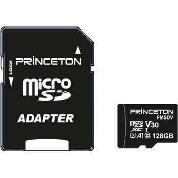 128GB ビデオ録画用 microSDXCカード UHS-I V30対応 プリンストン