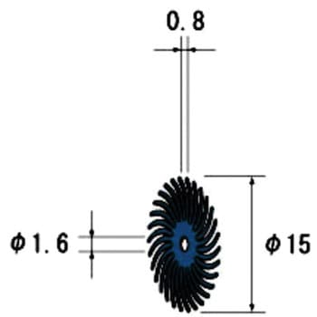 フェザーゴム砥石 10枚入 NSK(ナカニシ)