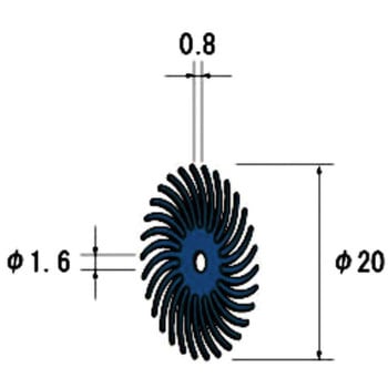 フェザーゴム砥石 10枚入 NSK(ナカニシ)