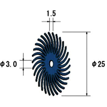 フェザーゴム砥石 10枚入 NSK(ナカニシ)