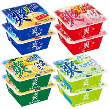 [冷凍][アイス]ロッテ 爽食べ比べ4種セット(各2個) - ロッテ