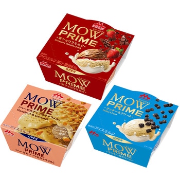 [冷凍]森永乳業 MOW プライム食べ比べ3種セット 各1個 - 森永乳業