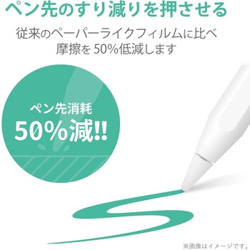 iPad Air 10.9インチ 第5/4世代 (2022/2020年) iPad Pro 11インチ 第3/2/1世代 (2021/2020/2018年) ペーパーライクフィルム 紙のような描き心地 ケント紙タイプ エレコム