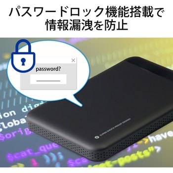 ESD-PL0240GM SSD 外付け ポータブル USB3.2 (Gen1) ハードウェア暗号