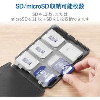 CMC-06NMC12 SDケース SD 12枚収納 (SDカード1枚+マイクロSDカード11枚