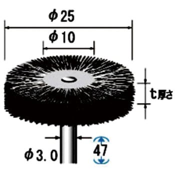 ワイヤーブラシ特厚ステン 5本入 NSK(ナカニシ)