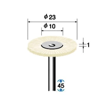 毛ブラシ ソフト 山羊毛 10本入 NSK(ナカニシ)