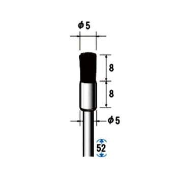 毛ブラシ ハード 豚毛 10本入 - NSK(ナカニシ)