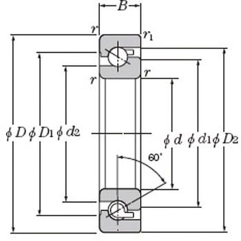 ボールねじ支持用軸受 2A-BST形 NTN(エヌティーエヌ)