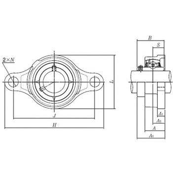 ダクタイル製ユニット/円筒穴形止ねじ式 UCFE2形 NTN(エヌティーエヌ)