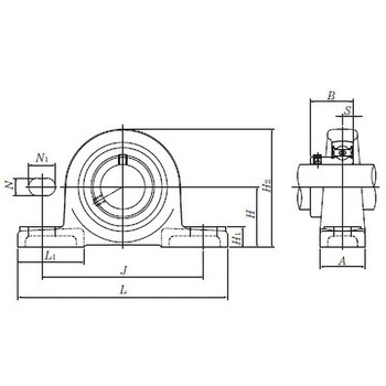 ピロー形/円筒穴形止ねじ式 ASPB形 NTN(エヌティーエヌ)