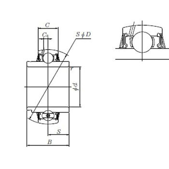 UEL2形玉軸受、ユニット/円筒穴形偏心カラー式 UEL形 NTN(エヌティーエヌ)