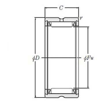 ソリッド形針状ころ軸受 RNA49形 - NTN(エヌティーエヌ)