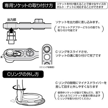 オフセットアダプター17mm専用ソケット ANEX